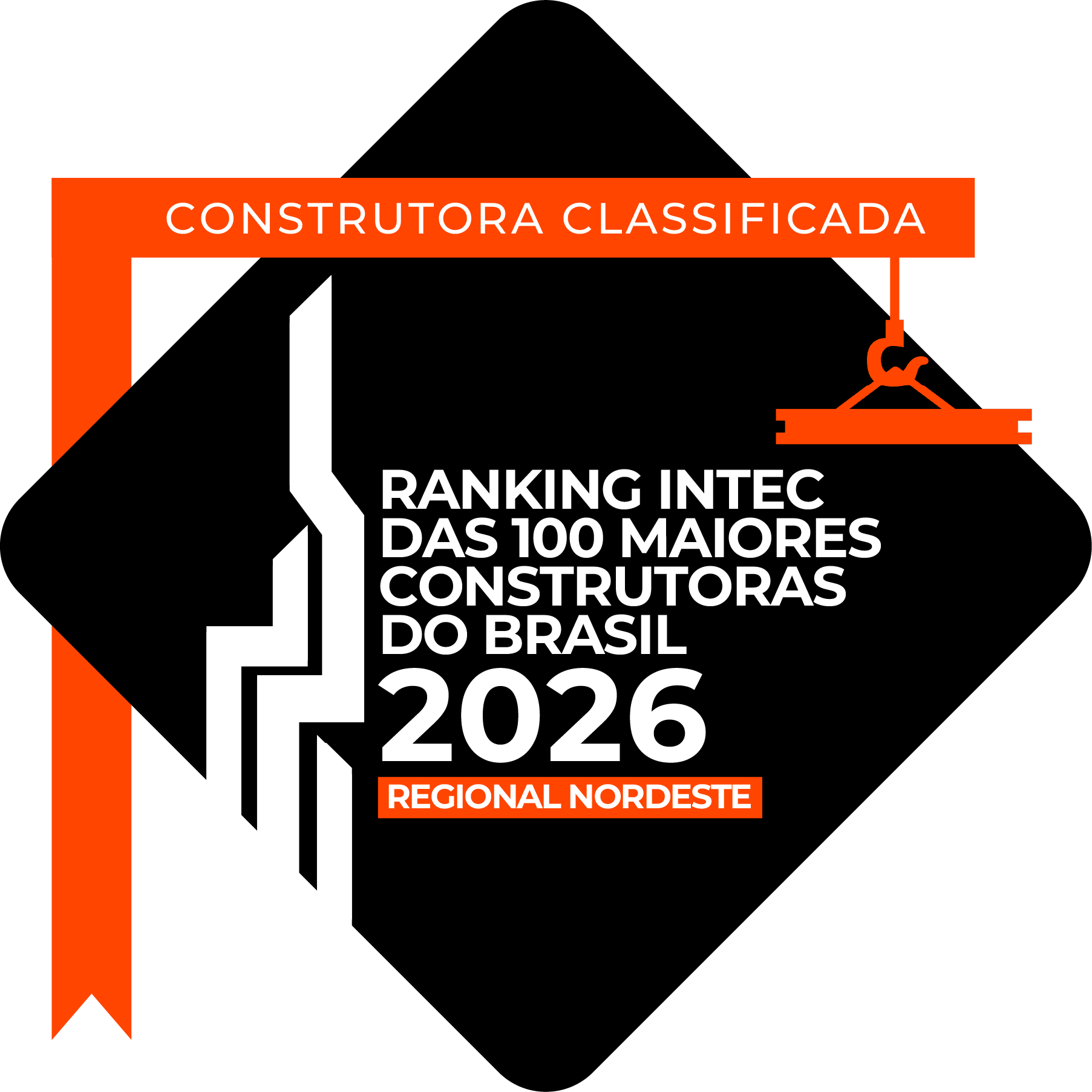Selo INTEC 2026 - 100 Maiores Construtoras
